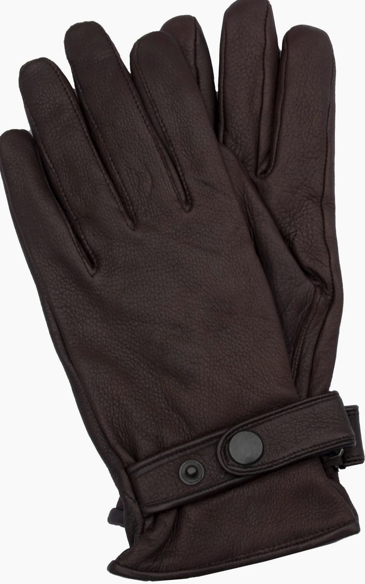 EEM guantes de hombre de piel, fina piel de ciervo, suave forro de cachemir y lana