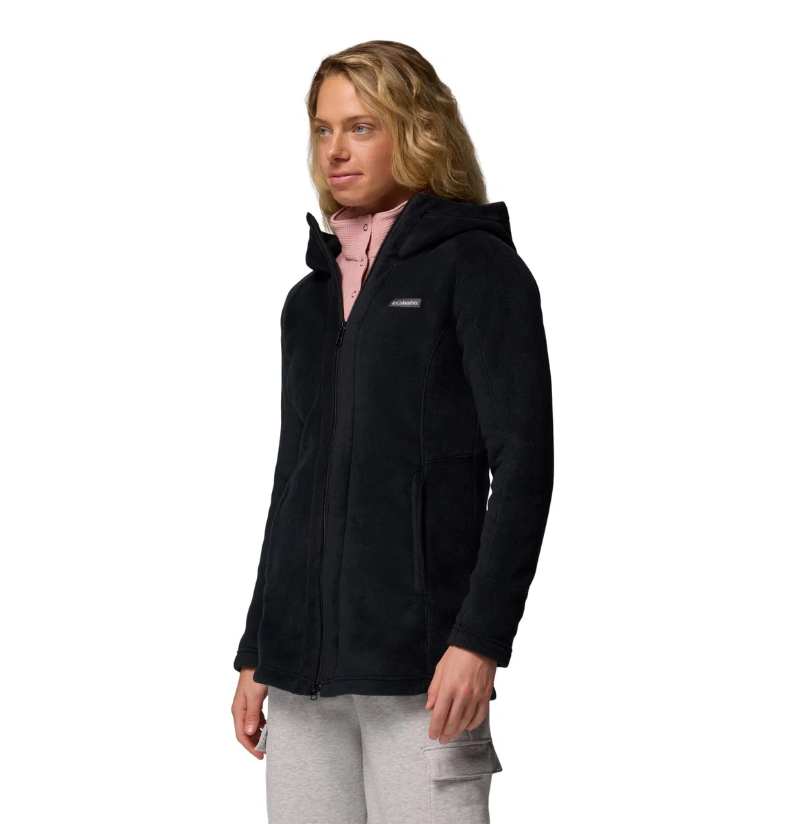 Columbia Benton Springs II Sudadera Larga con Capucha Chaqueta de Forro Polar Mujer (Pack de 1)