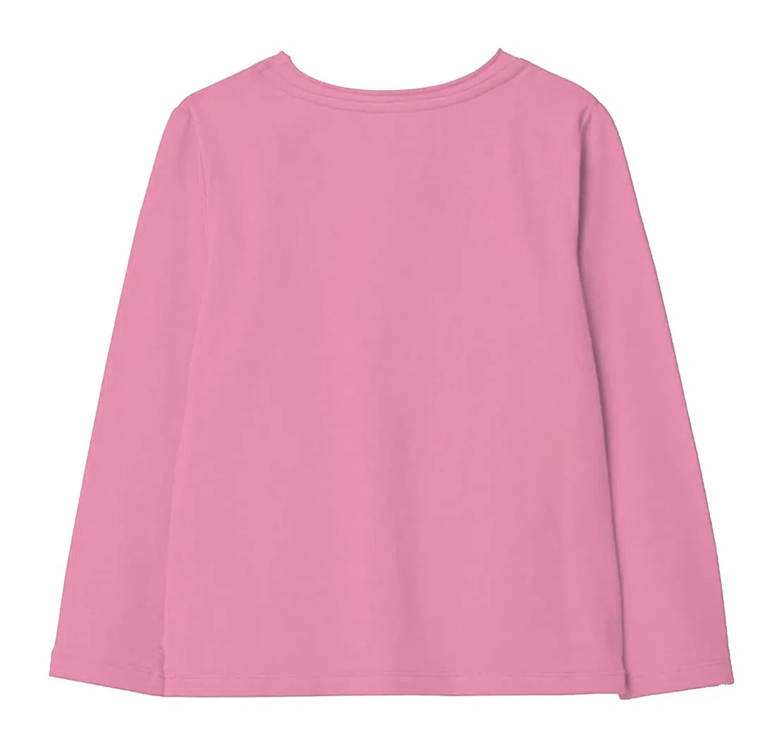 x2o Camisetas de manga completa estampadas de algodón para niñas (paquete de 1) (rosa 1) (2-3 años)