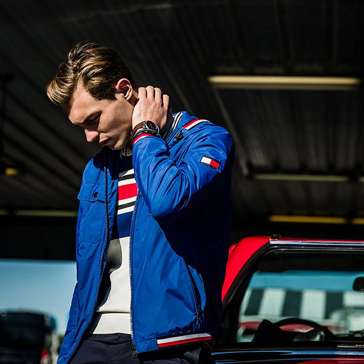 Tommy Hilfiger Reloj Analógico de Cuarzo multifunción para hombre con Correa en Acero Inoxidable