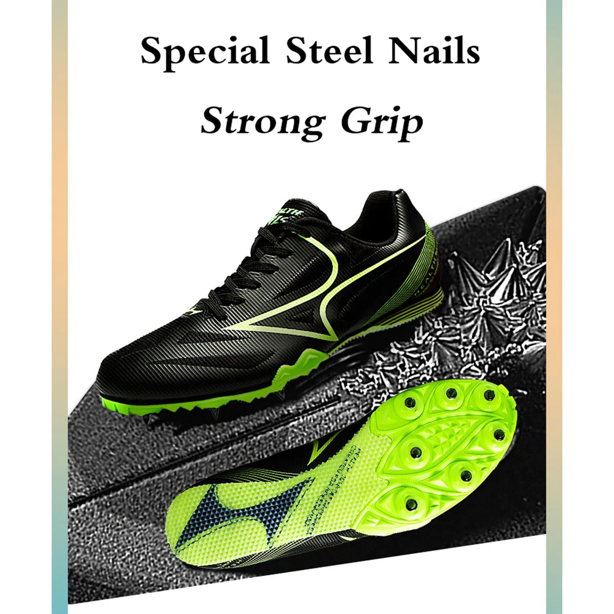 Zapatillas De Atletismo Clavos Zapatillas De Clavos Deportivas Zapatillas De Correr con Clavos Unisex Spikes Atletismo para Pista Transpirables para Entrenamiento De CompeticióN,JóVenes