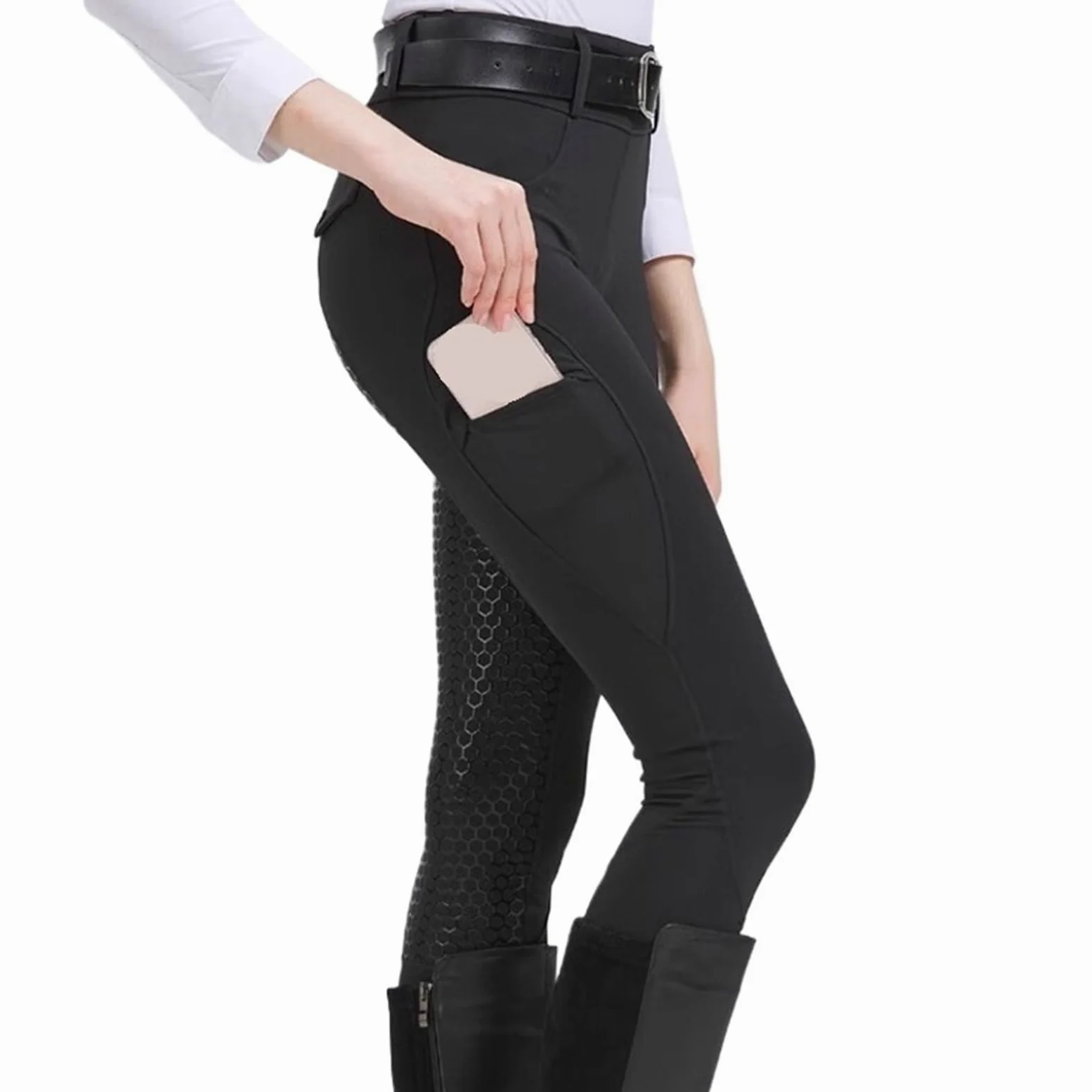 Pantalones de equitación for Mujer, Calzones Tiro Completo, Mallas Entrenamiento Ecuestre, Ropa Deportiva for Exteriores para Deportes Al Aire Libre