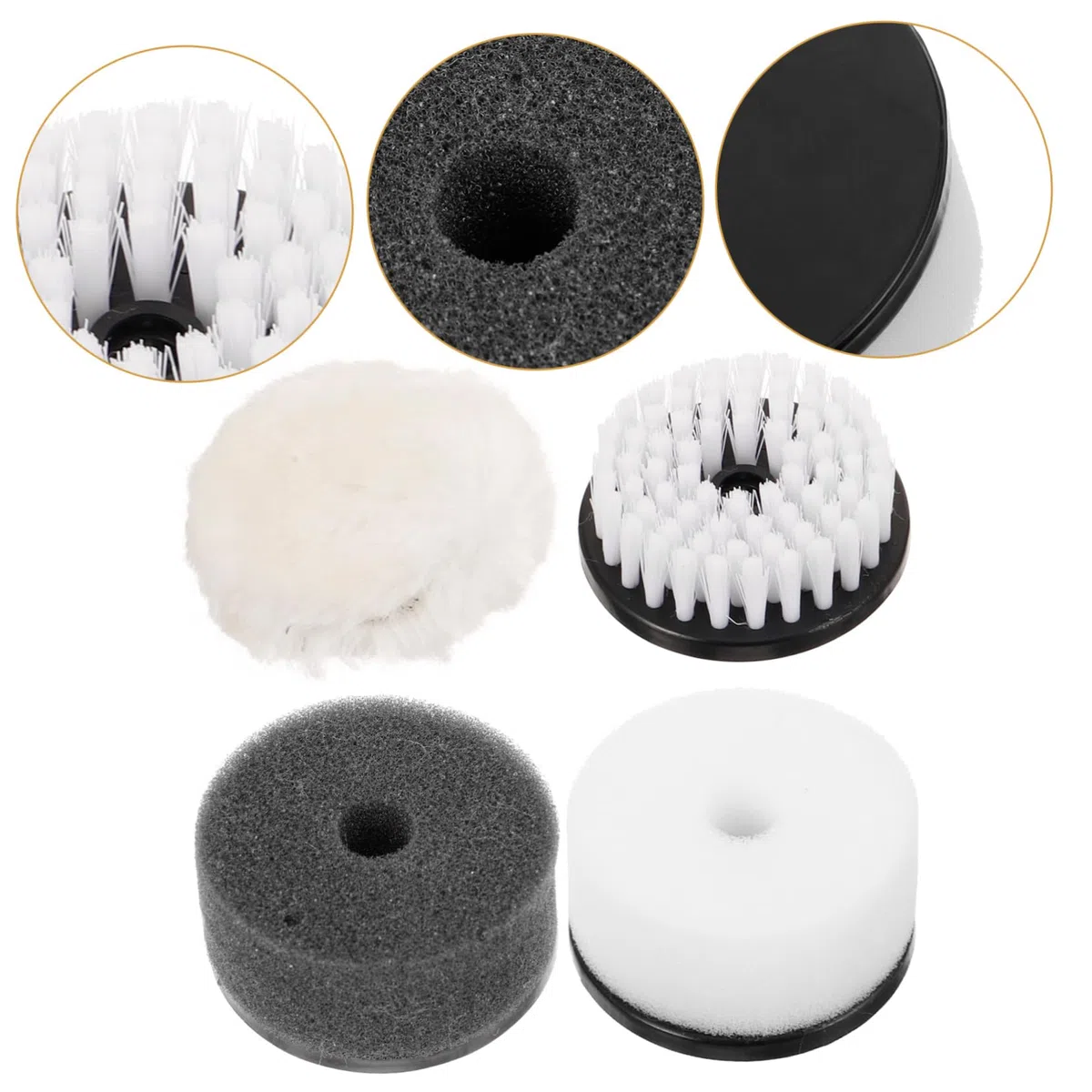 FRCOLOR 3 Series Cepillo De Pulido Juego De Cepillos para Quitar El Polvo Cuidado Limpieza para Aplicador Almohadillas De Pulido Limpiador Pulidores para Gamuza 4 Piezas x 3