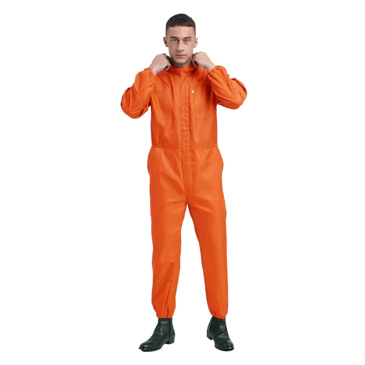 Monos de Trabajo for Hombre, con Bolsillos Grandes, Mono for Taller, Capucha a Prueba Polvo, Uniforme mecánico para Talleres Mecánicos