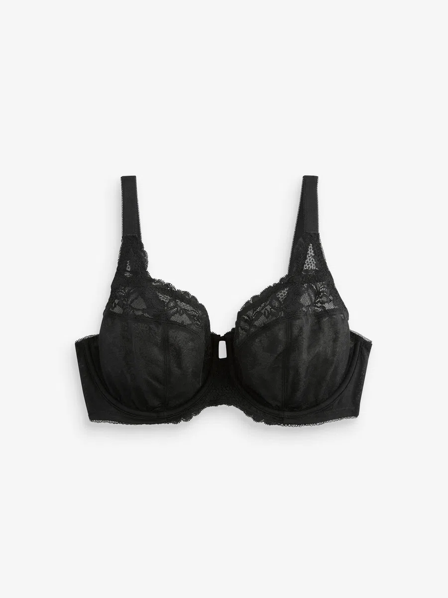 NEXT Mujeres Pack de 3 Sujetadores sin Relleno con Aros y Ribete de Encaje para Copas Grandes DD+