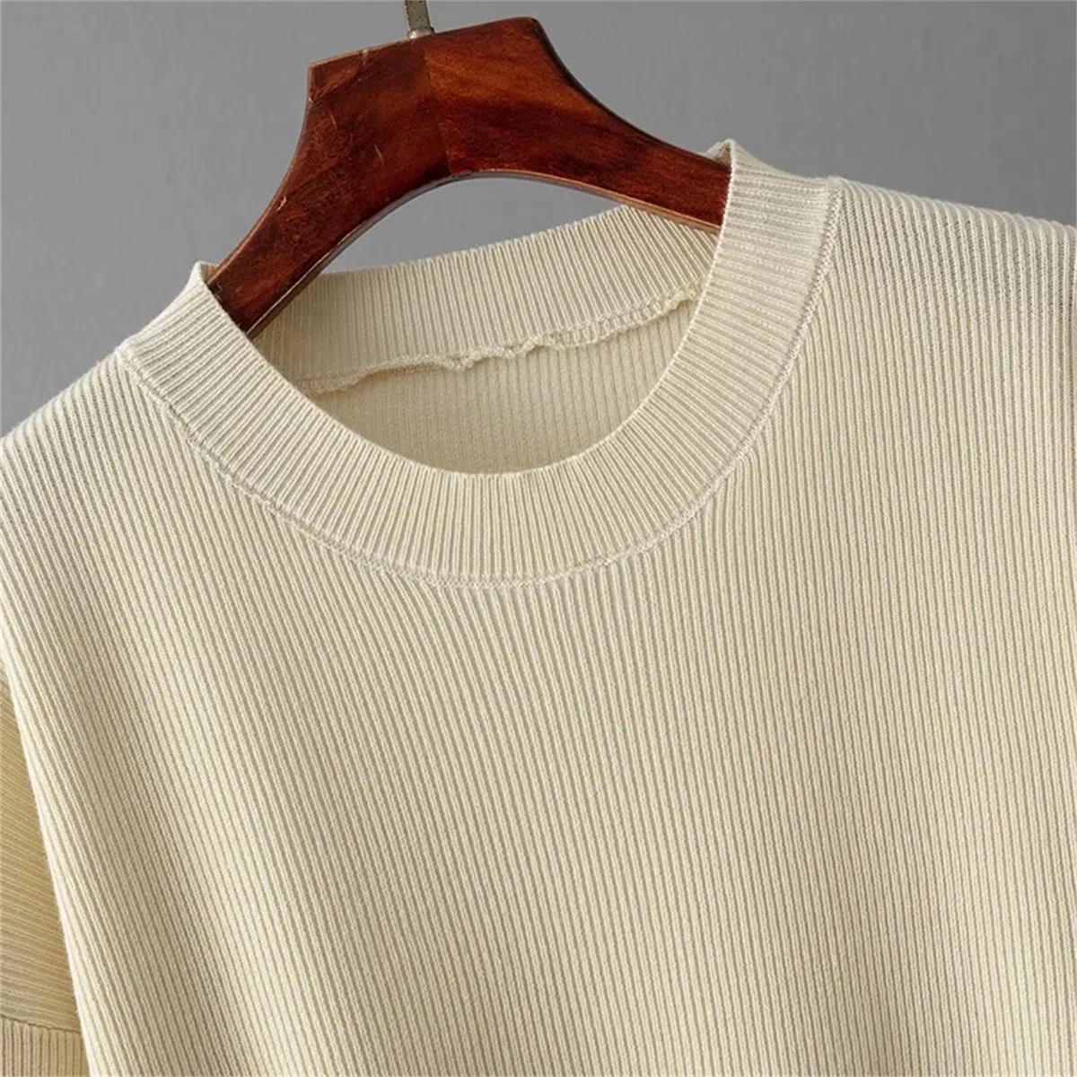 Vogrtcc Conjunto de dos piezas para mujer, suéter de manga larga con cuello redondo, falda dividida, casual, holgado, vestido largo