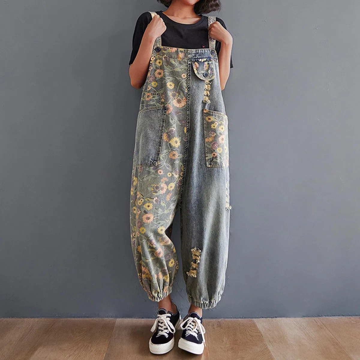 Peto Vaquero Mono De Trabajo Mujer Tezano Ancho Macacao Fiesta Casual para Overol Elegante Talla Grande Anchos Largos Tallas Grandes Informal Deportivo