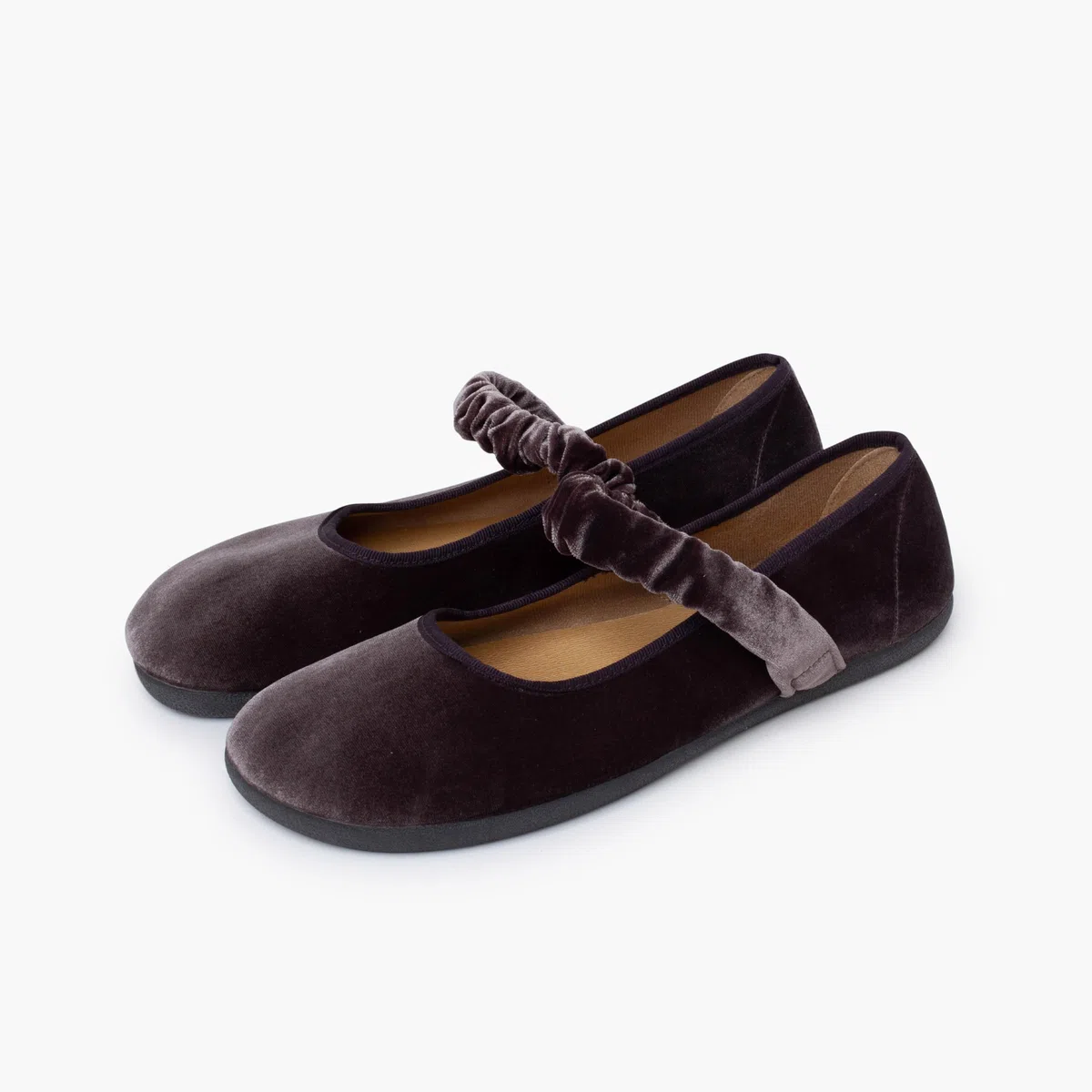 Pisamonas Merceditas Barefoot Terciopelo Tira Fruncida