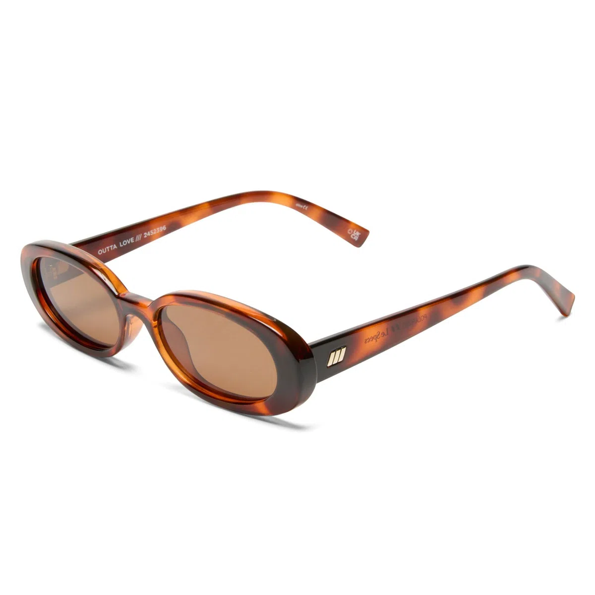 Le Specs Outta Love - Gafas de sol estrechas, ovaladas, unisex, estilo micro de los años 90