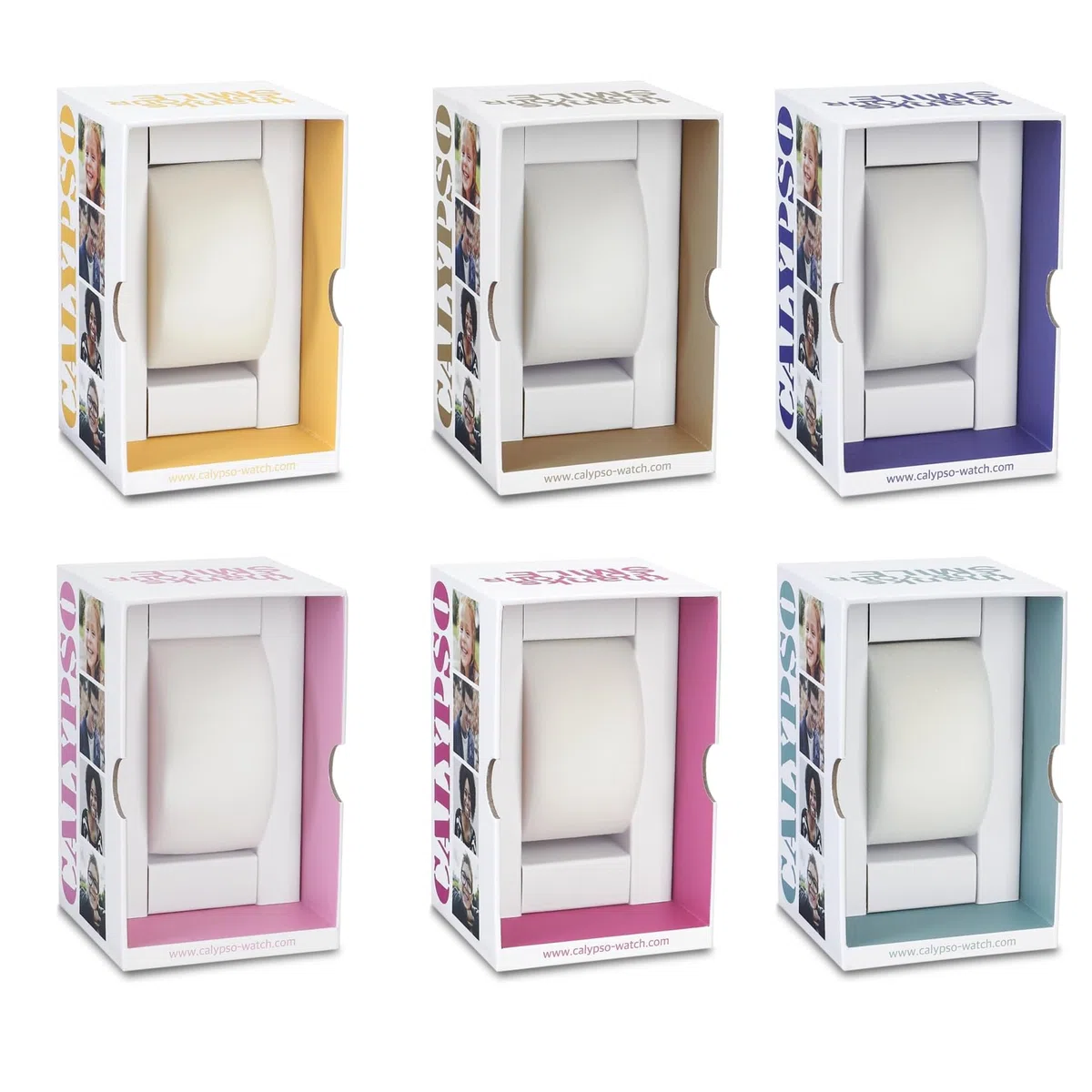 CALYPSO Reloj Infantil K5831/1 Junior Collection Caja de Caucho Multi Correa de Caucho Blanco