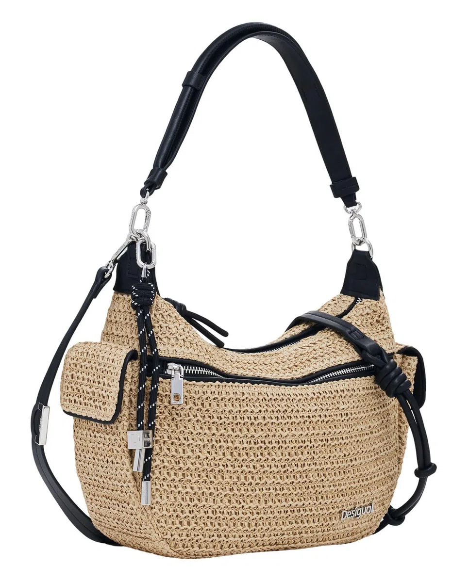 Bolso logo mimbre