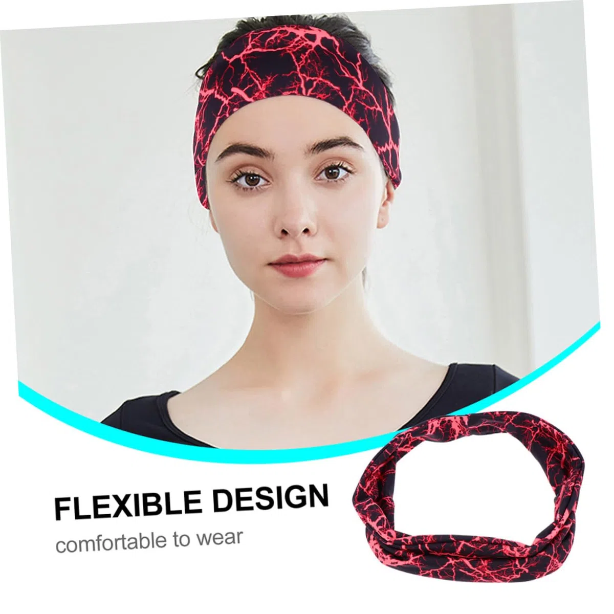 UPKOCH Cinturón Antitranspirante De Fitness Absorbente Diadema con Clips Cintas para El Pelo Venda Deportes Diadema De Gimnasio Diadema De Sudor De Entrenamiento Spandex