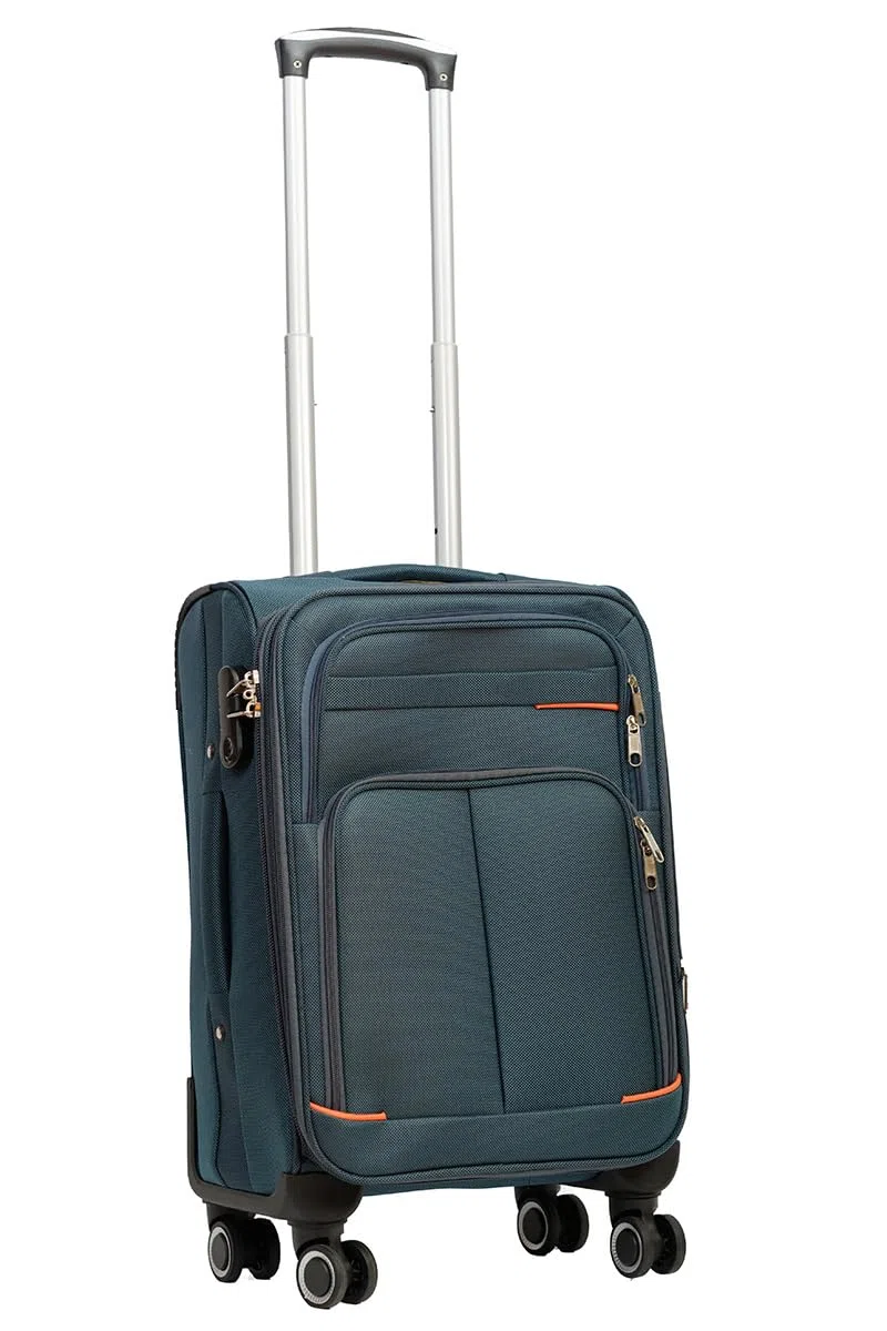 Sintra Maleta Mediana, Verde, Nailon, Expandible, 4 Ruedas Giratorias 360°, 68x43x28 cm, 3.70 kg