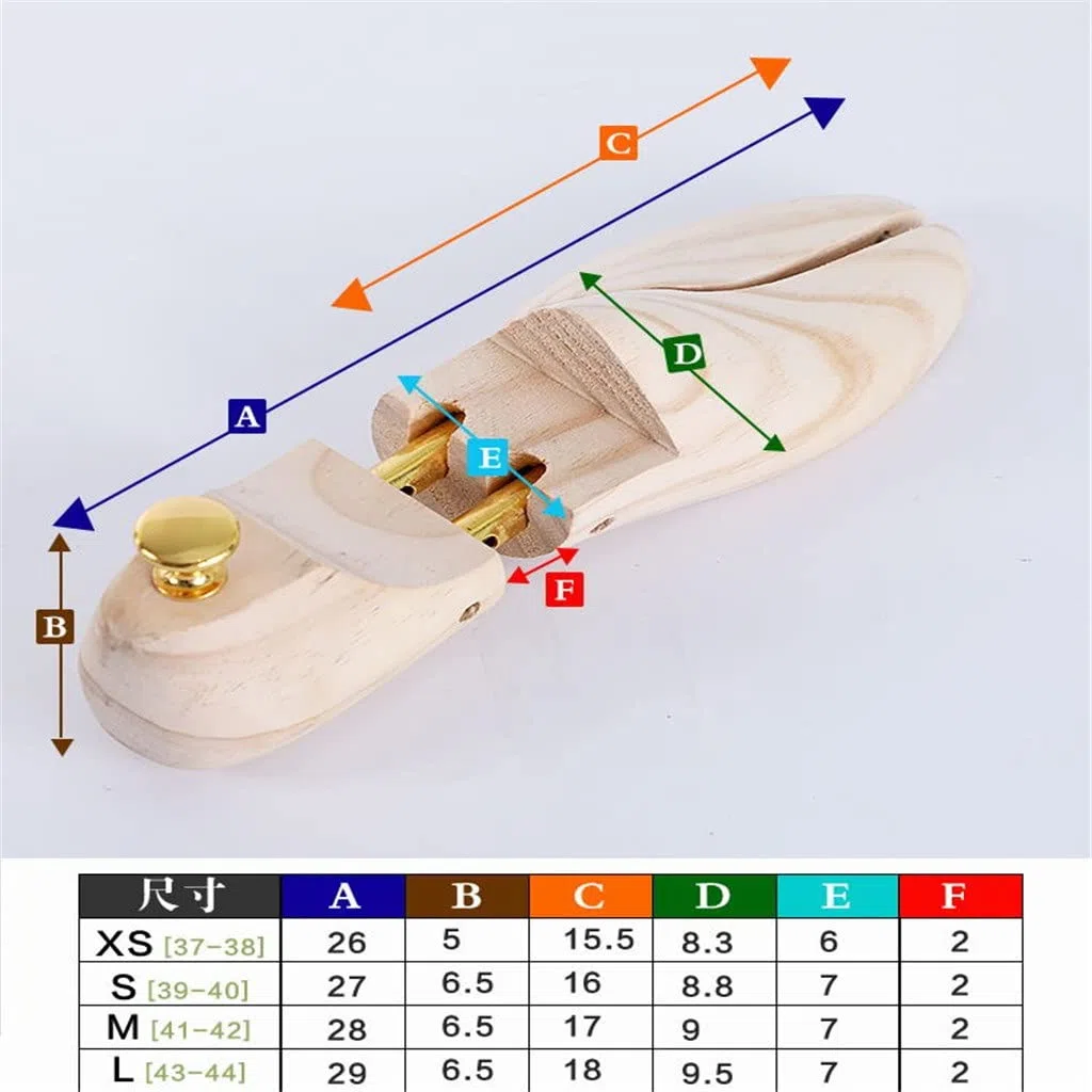 Horma Ajustable para Zapatos, Hormas de Madera Ajustables EU 39-46 Natural 2 Piezas(EU 41 42)