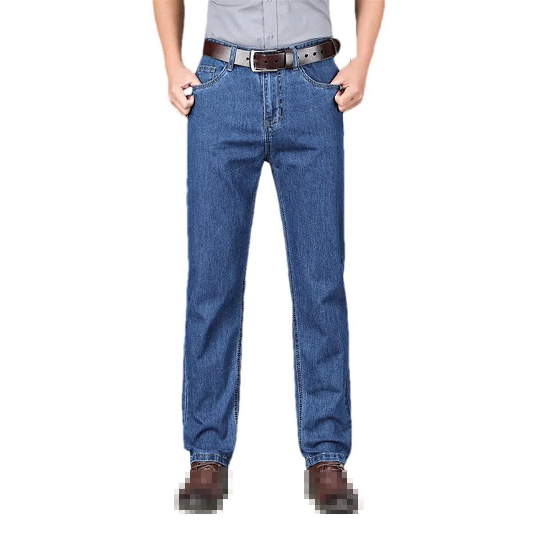 Vogrtcc Pantalones De Mezclilla Rectos De Negocios para Hombres Pantalones Vaqueros De Talla Grande