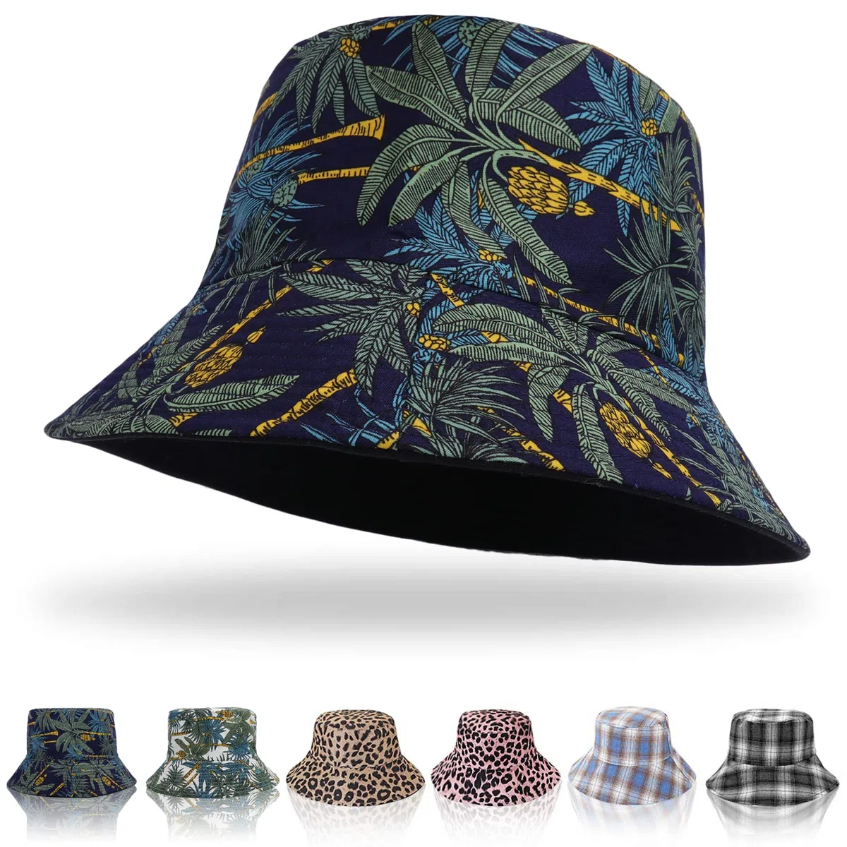 Feng Shui， Sombreros de Pescador para Mujer - Sombreros de Sol de Playa de Verano de algodón Reversible Sombrero de Pescador Plegable para Viajes Playa Senderismo Reino Unido