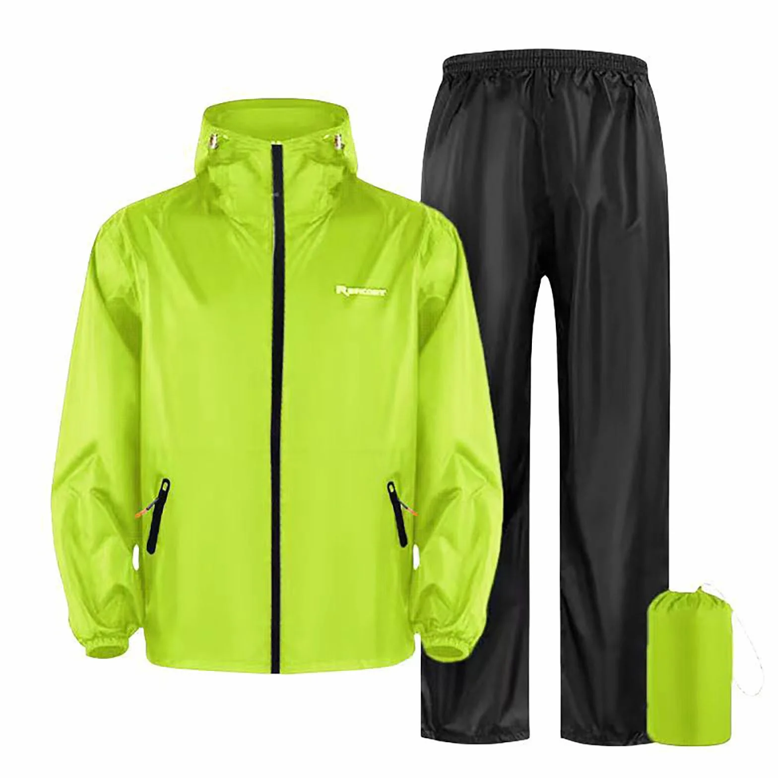Chubasquero profesional resistente con pantalón desmontable para actividades al aire libre excursiones en moto
