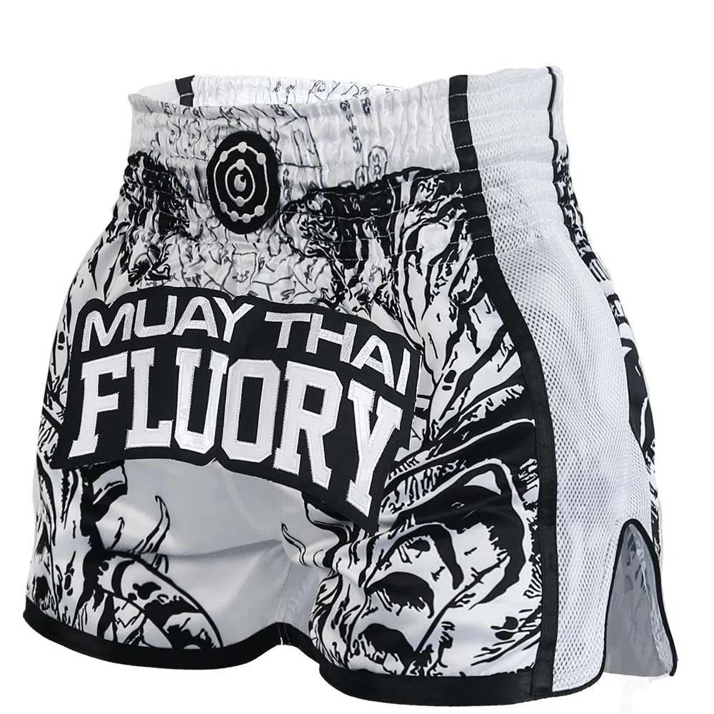 FLUORY - Pantalones cortos para Muay Thai, MMA - - X-Large