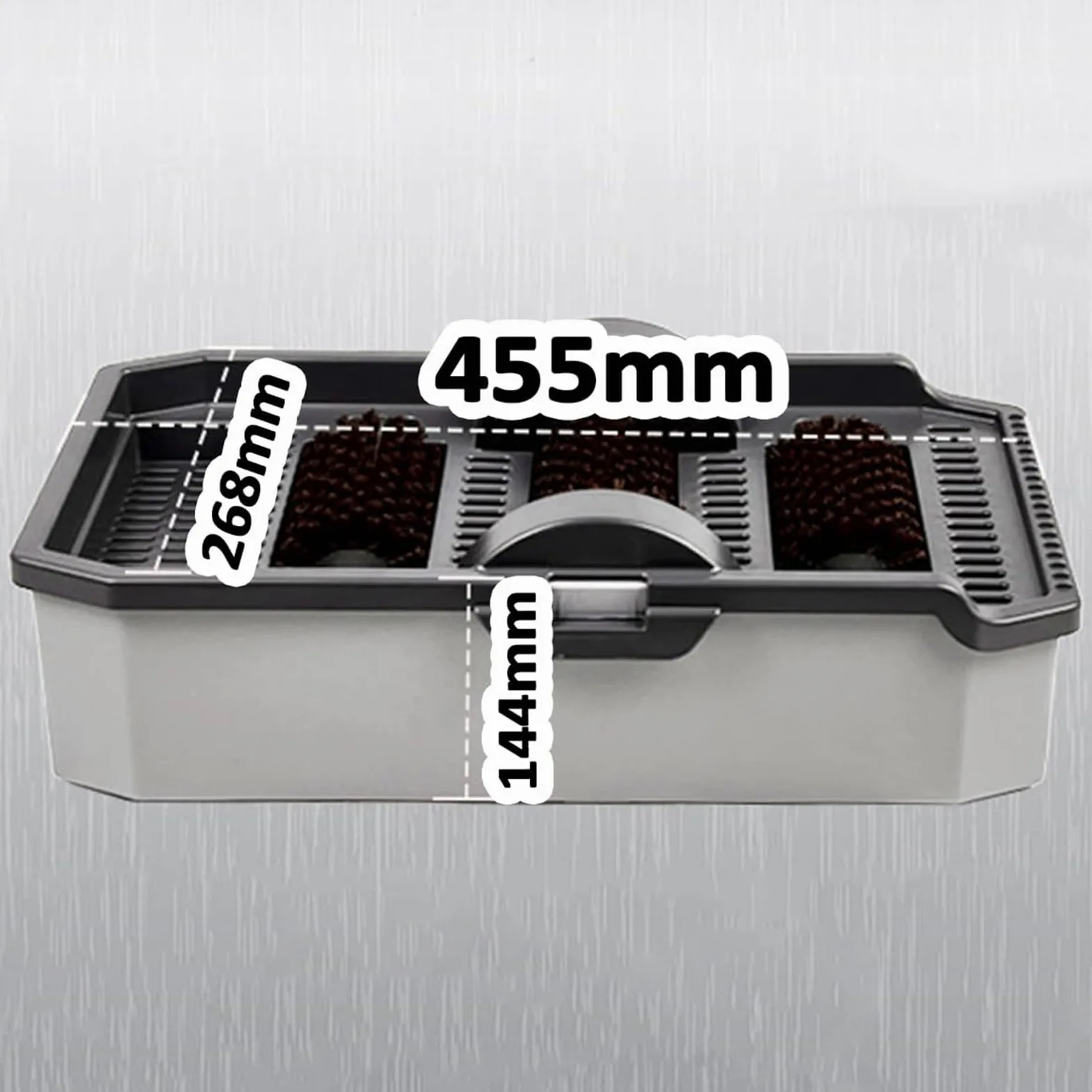 Limpiador de botas, cepillo limpiador de zapatos para exteriores, diseño a prueba de salpicaduras con tanque de agua grande, no necesita electricidad