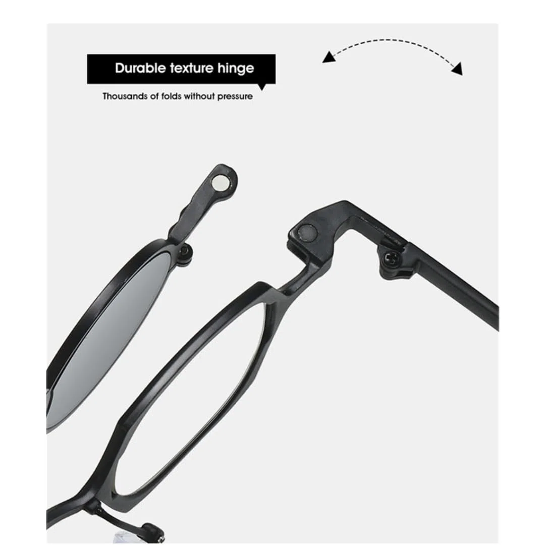 Gafas de sol metálicas con lentes redondas desmontables, estilo espejo, protección UV400.