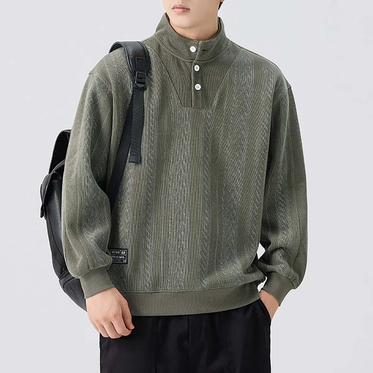 Ropa Anti UV Hombre Suéter Holgado De Cuello Alto con Media Cremallera para Hombre, Otoño 2026, Diseño Urbano Tarjetero Mujer Cortavientos Running Chaqueta Verano Casual Marca Muscle Fit