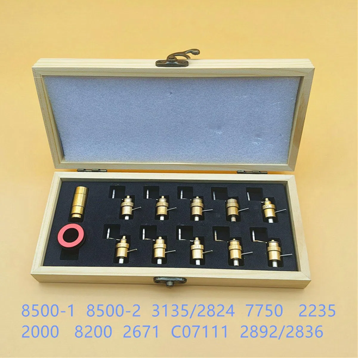 Juego completo de herramientas para reparación de relojes, bobinador de resorte principal, duradero, diseño de metal para aficionados y kit de reparación profesional