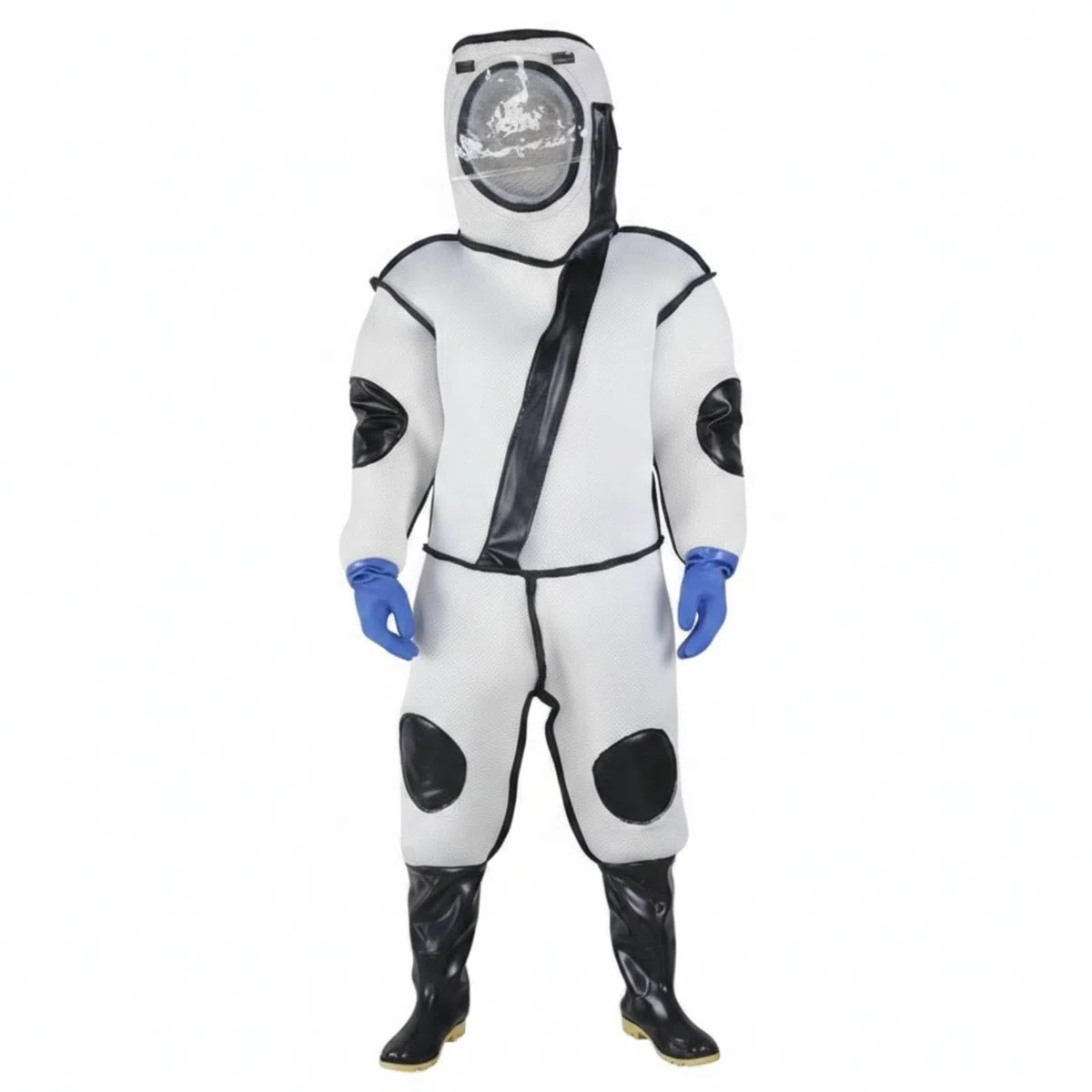 harayaa Traje Protector de Abejas Mono de Apicultor con Capucha Malla Facial Cremallera Refuerzos en y Rodillas Materiales de Malla Acero Inoxidable y Caucho