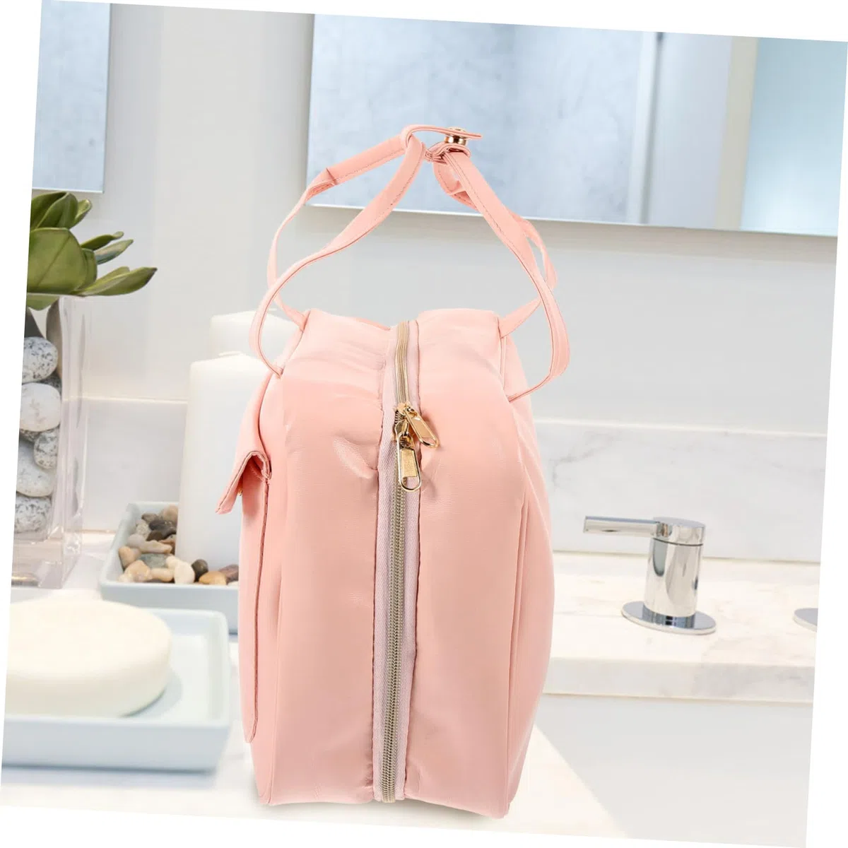 POPETPOP Neceser para Viaje Organizador de Almacenamiento Forma de Cubo Bolsa de Tocador Colgante para Maquillaje para Viajes o Uso Diario