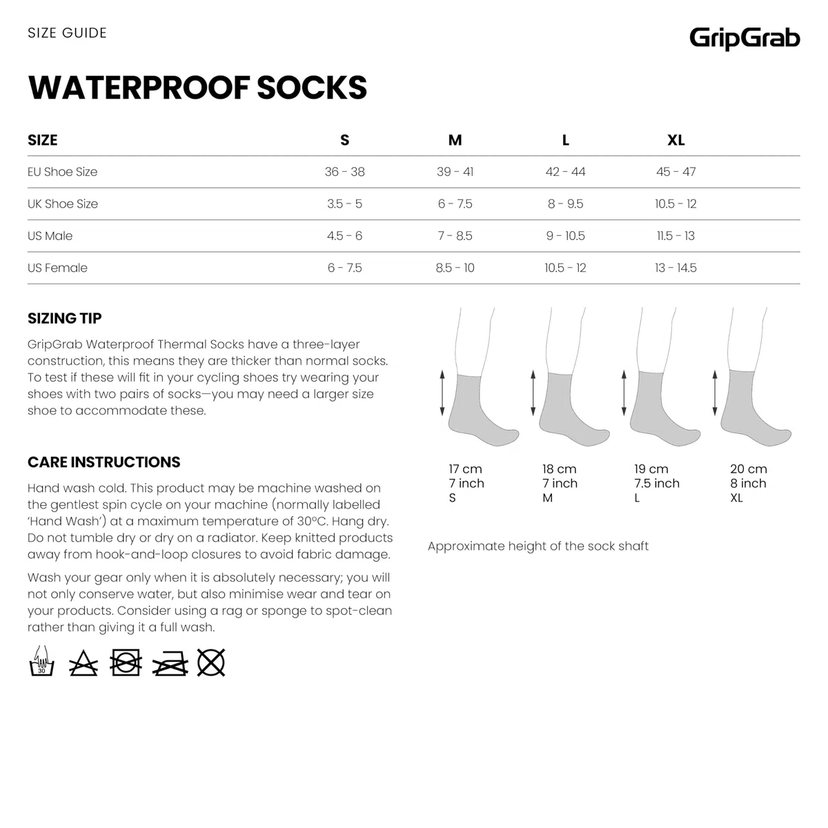 GripGrab Gripgrab Calcetines de Ciclismo Invierno Lana Merino Térmicos Impermeables Calcetines Invierno Aislantes Lluvia Unisex Calcetines Ciclismo Unisex adulto (Pack de 1)
