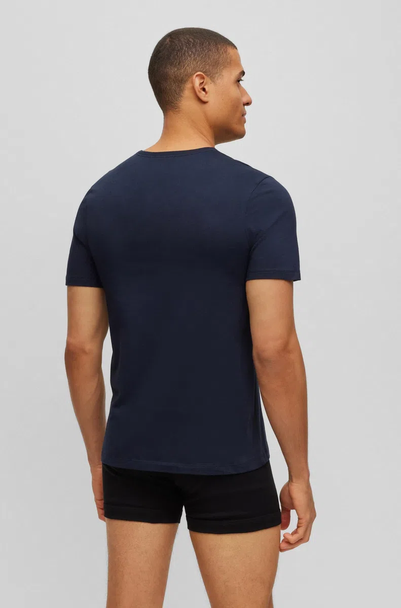 BOSS 3-pack Crew Neck Cotton Jersey T-shirts Camiseta Hombre