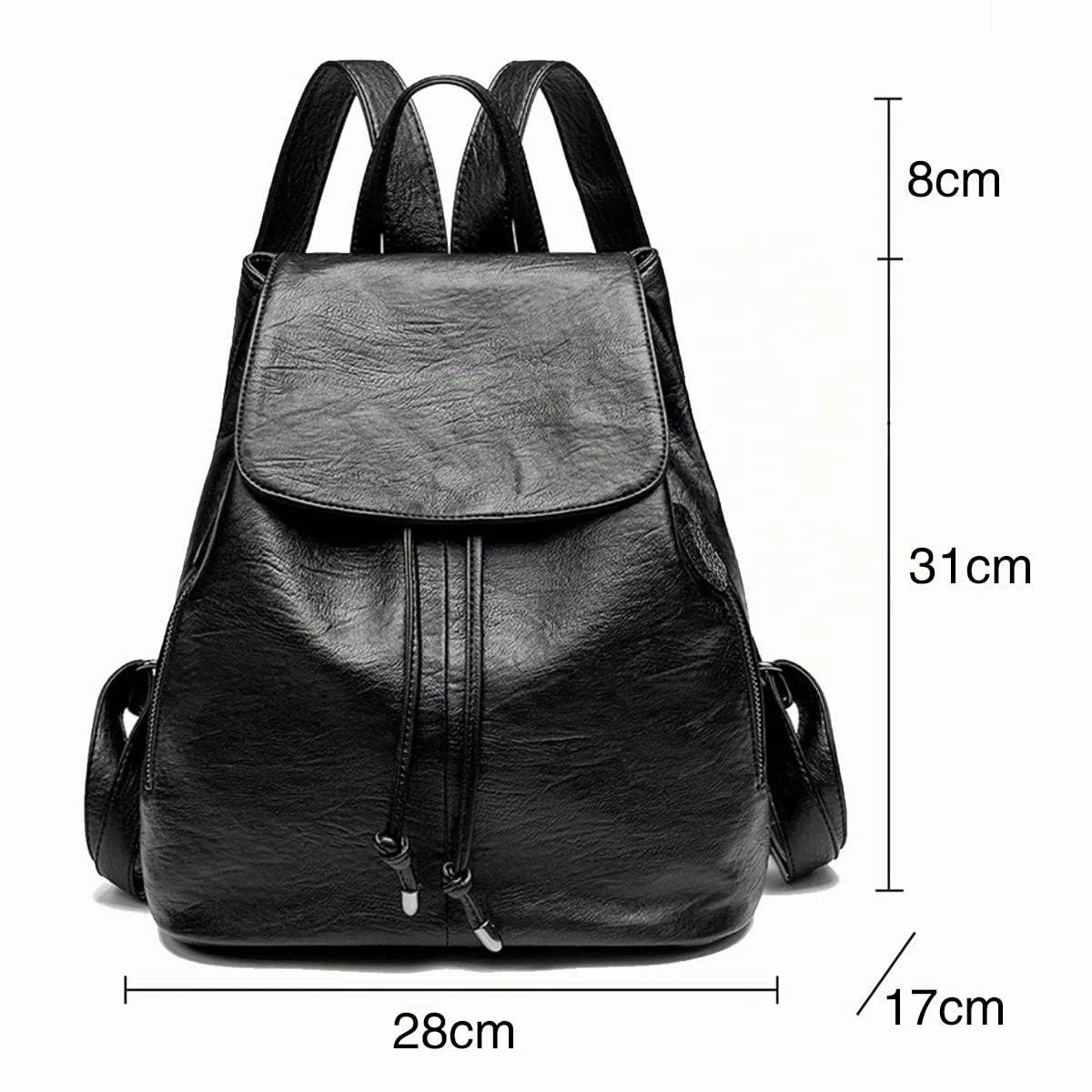 Mujer Bolsos mochila Moda Cuero Impermeable Casual Viaje Escuela mochilas