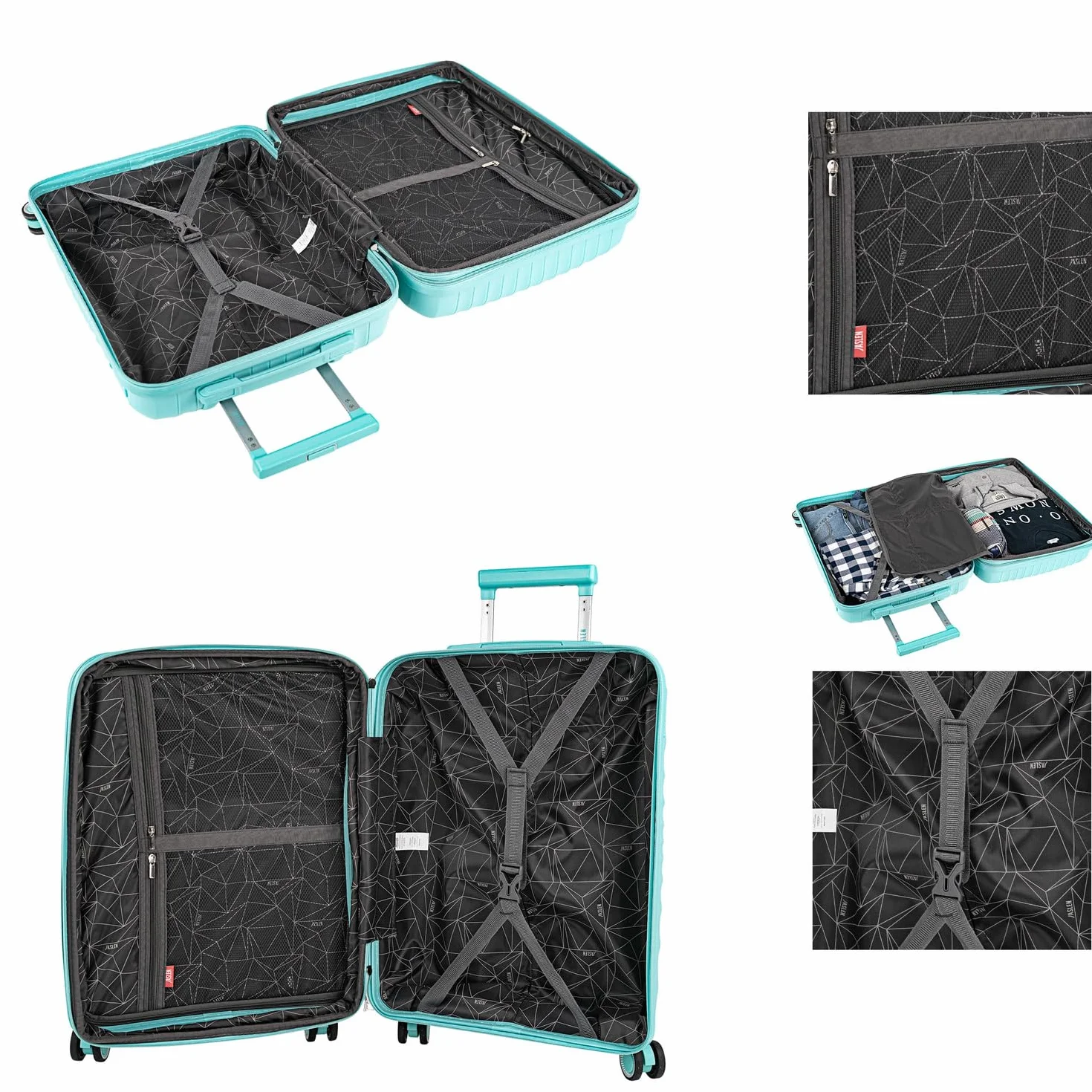 Maleta Cabina 55x40x20 rígida con ruedas tipo trolley ligera apta para avió