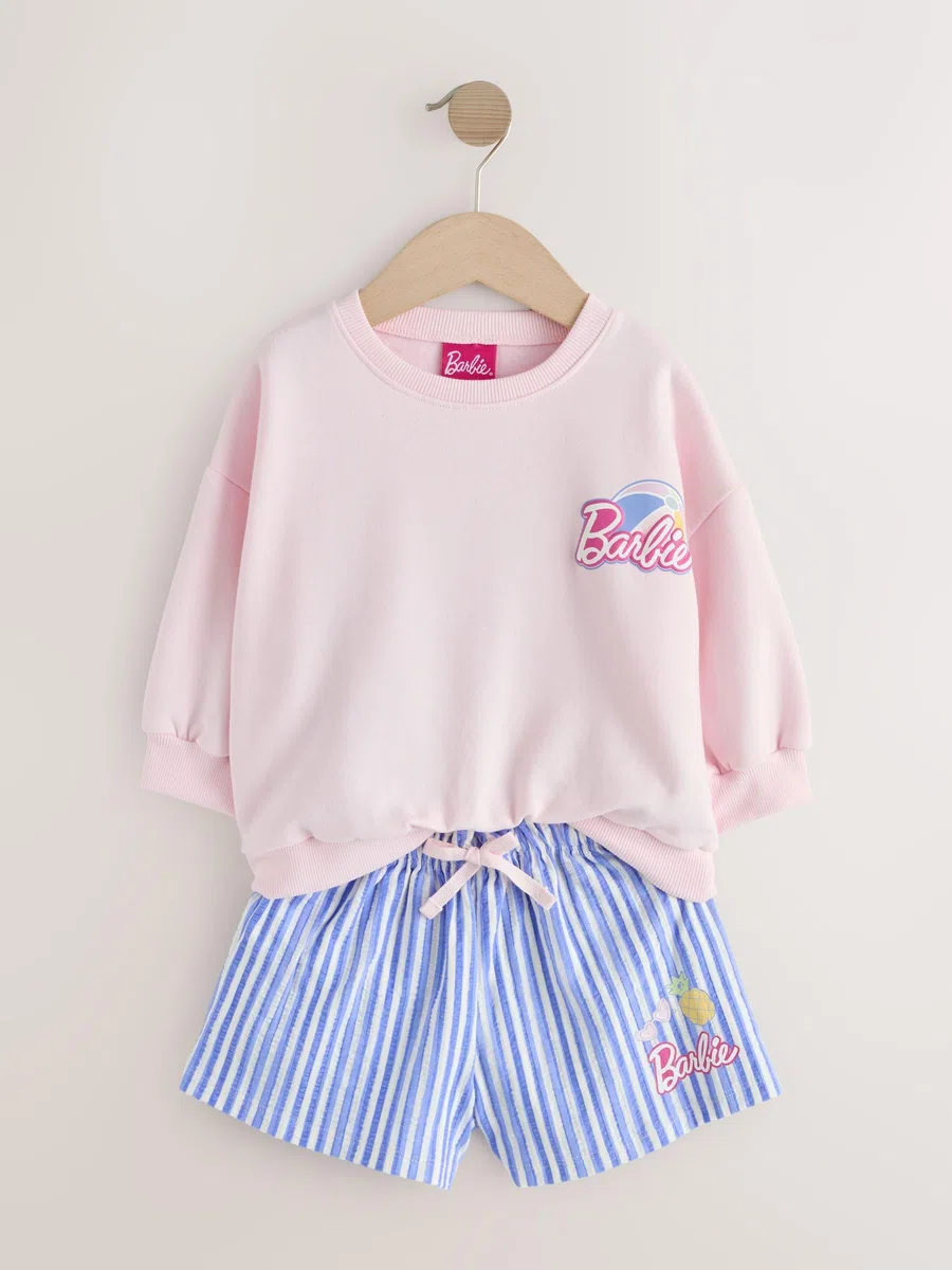 NEXT Niñas Conjunto con pantalones cortos de Barbie