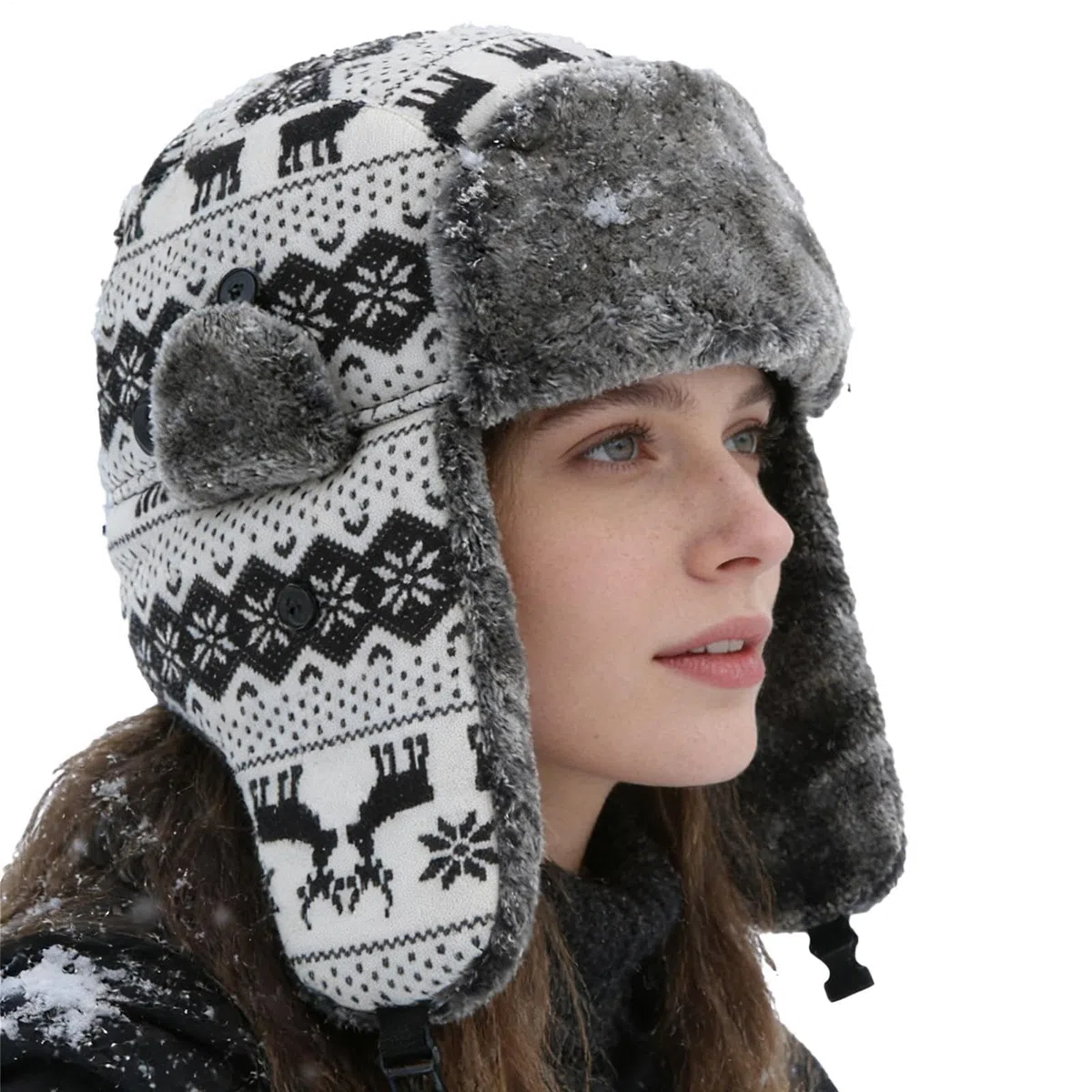Gorro de trampolín de invierno, cálido y resistente al viento, con orejas, gorro de invierno con calefacción USB, para ciclismo, caminar, caminos, pesca, hombres, mujeres, adolescentes, él y ella