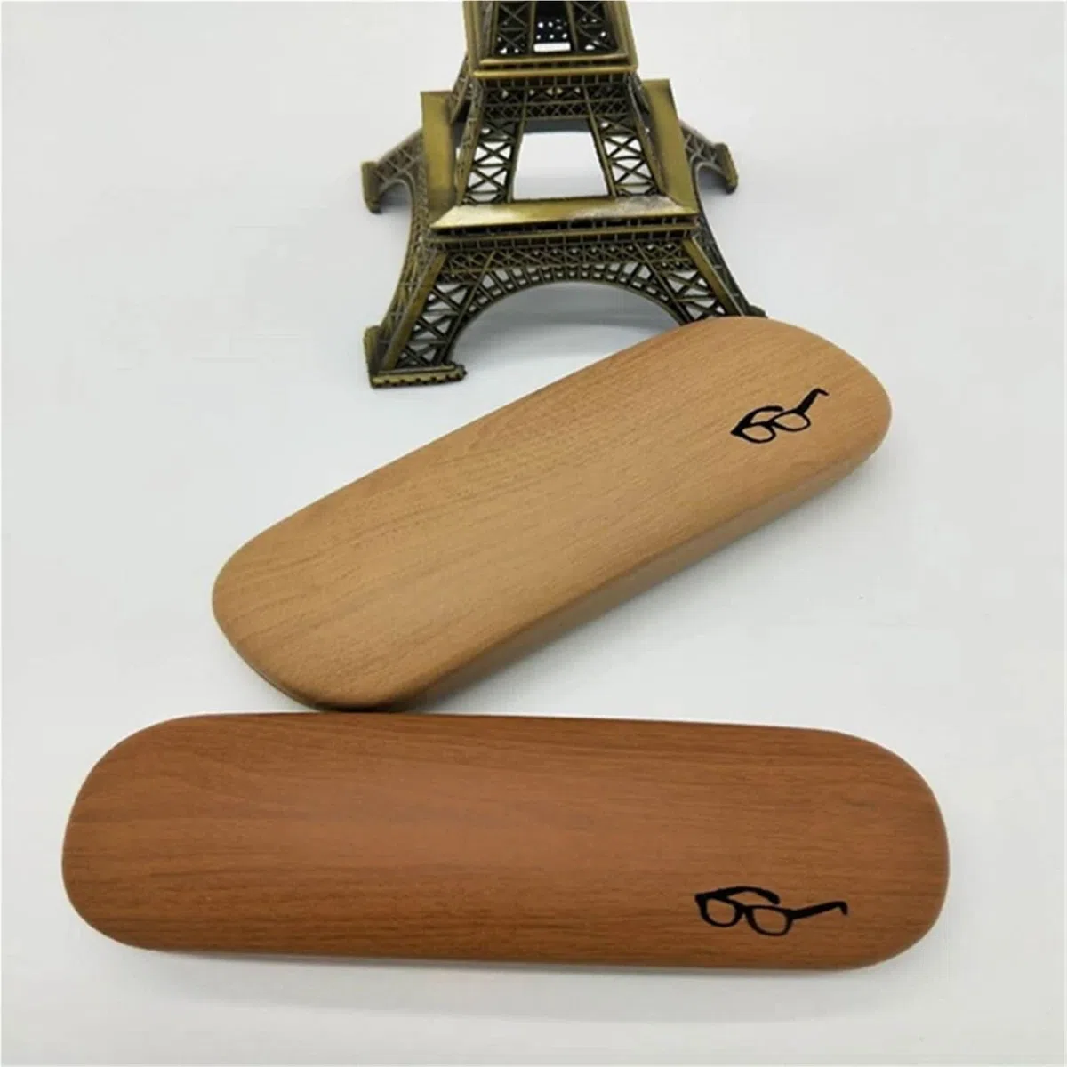 Estuche duro de madera for gafas, estuche lectura Metal for hombres y mujeres, caja cuero for, 2 uds Para Viajes Y Vacaciones