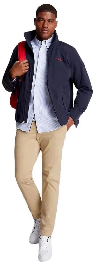 Tommy Hilfiger Adaptive BT-Core Flex Poplin RF Shirt Mw0mw35095 Camisa de Manga Larga Hombre (Pack de 1)