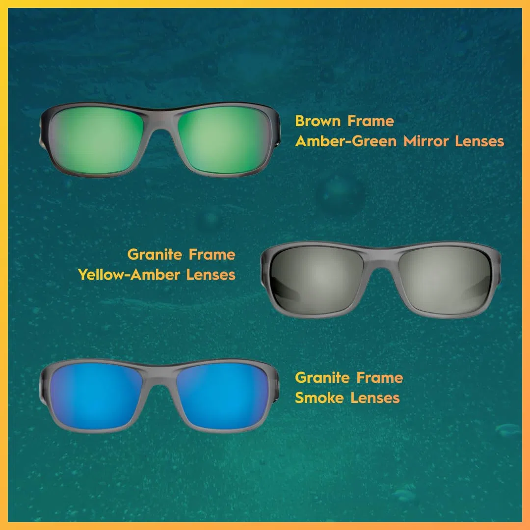 Flying Fisherman Last Cast - Gafas de sol polarizadas con bloqueador UV AcuTint para pesca y deportes al aire libre