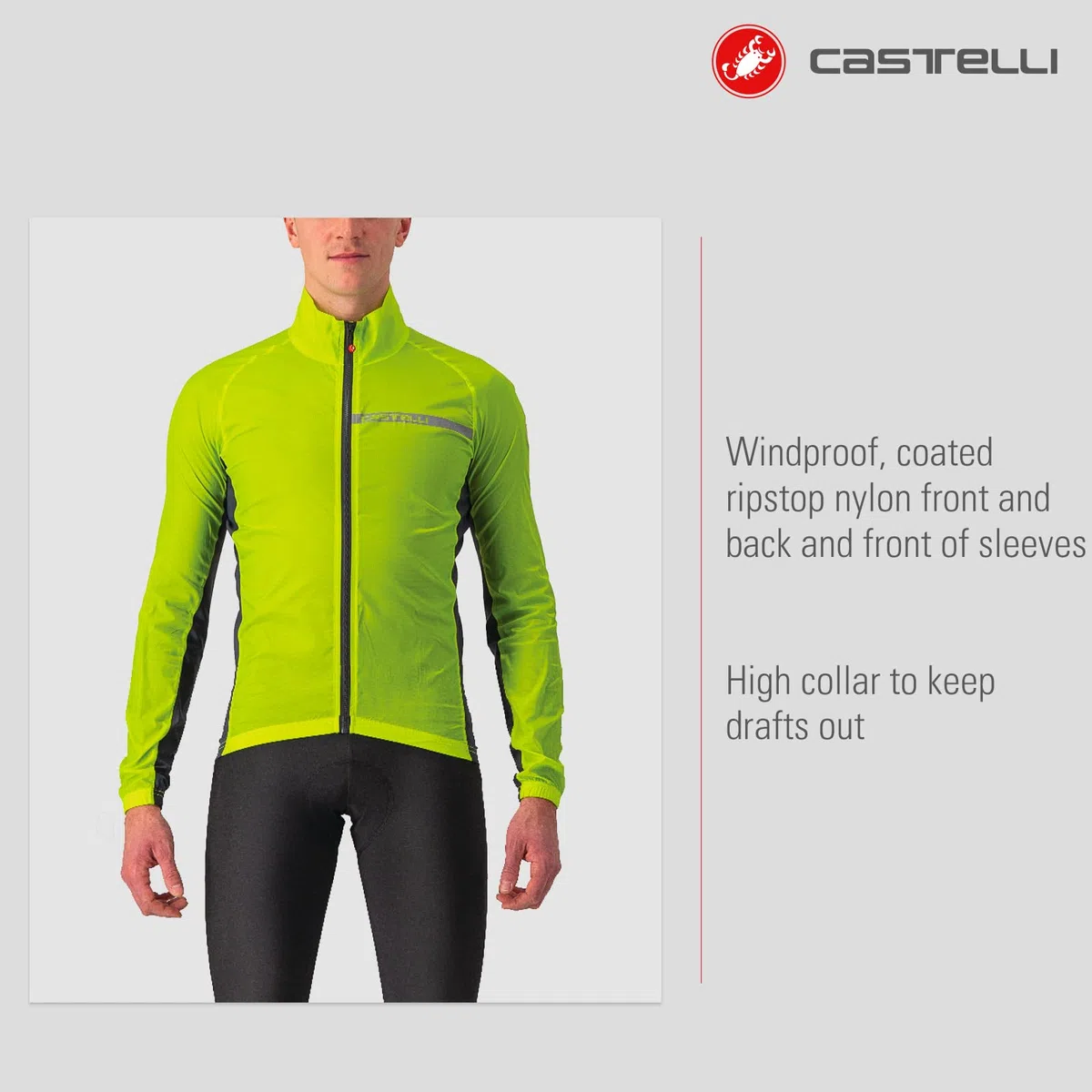 CASTELLI Squadra Stretch Jacket Arm sleeve Hombre (Pack de 1)