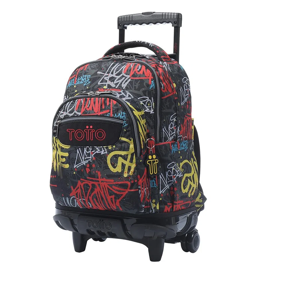 TOTTO Mochila Escolar Ruedas GRAFIL Gris Unisex-Adulto Gris 60
