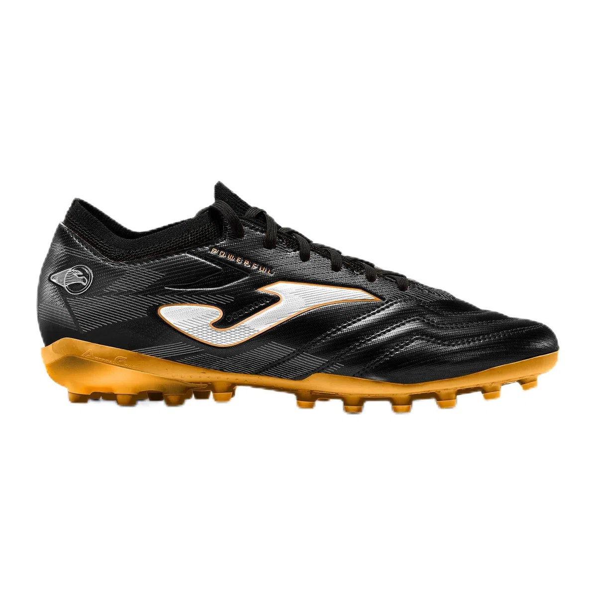 Joma Botas de Fútbol, 38 - 45 - Césped Artificial - Negro Oro - Powerful