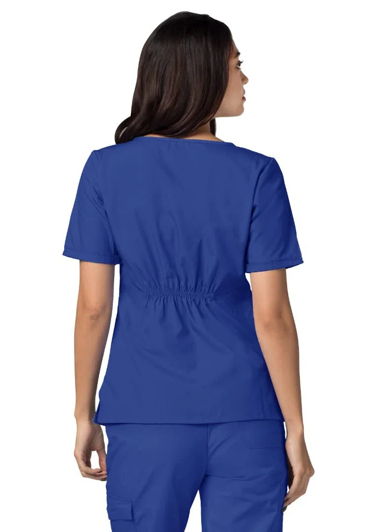Adar Uniformes médicos - Casaca médica para Mujer con Cuello en v - 628 - Royal Blue - S