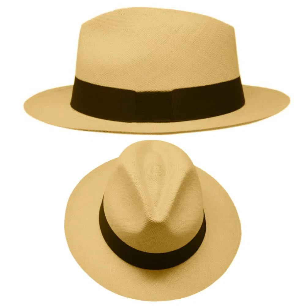 Gamboa Sombrero Panama Hombre y Mujer de Paja Toquilla Original de Ecuador Verano Fedora Playa