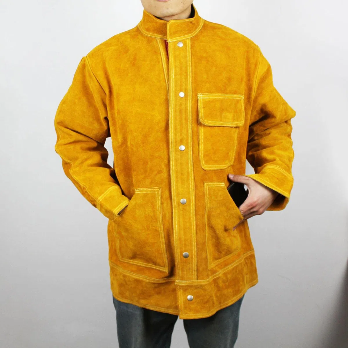 Chaqueta de Soldar de Cuero de, Delantal Protector, Traje de Herramientas