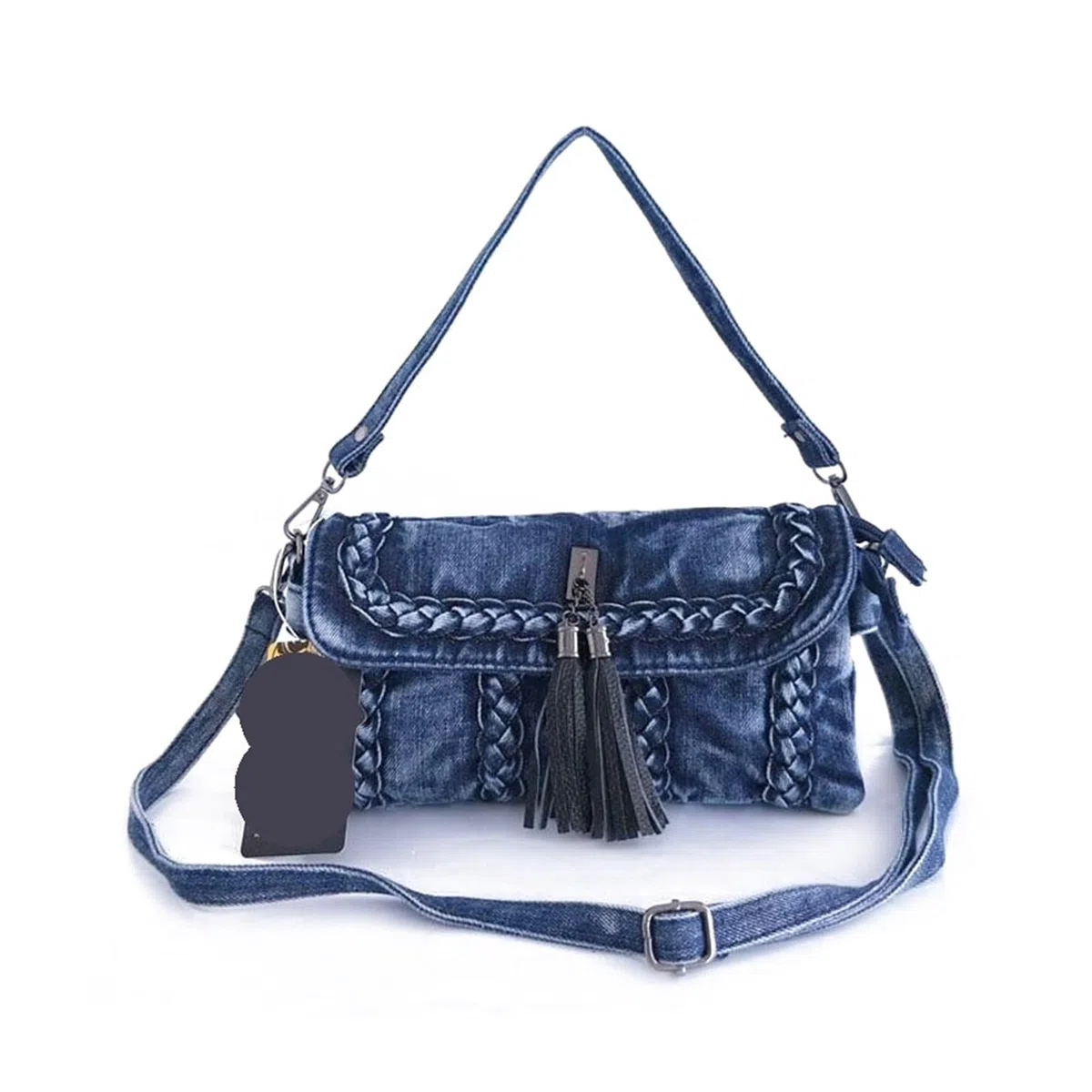 Bolso Vaquero Bolsos de mensajero retro for mujer, bolso hombro pequeño, tela vaquera, mano