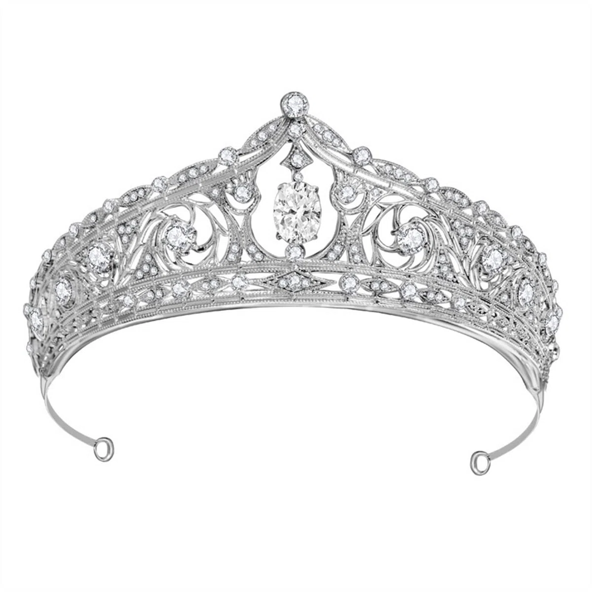 Tocados de Boda Crystal Tiara y Crown Bridal Tiara Princess Crown Crown Suministros de Boda Tocado Novia