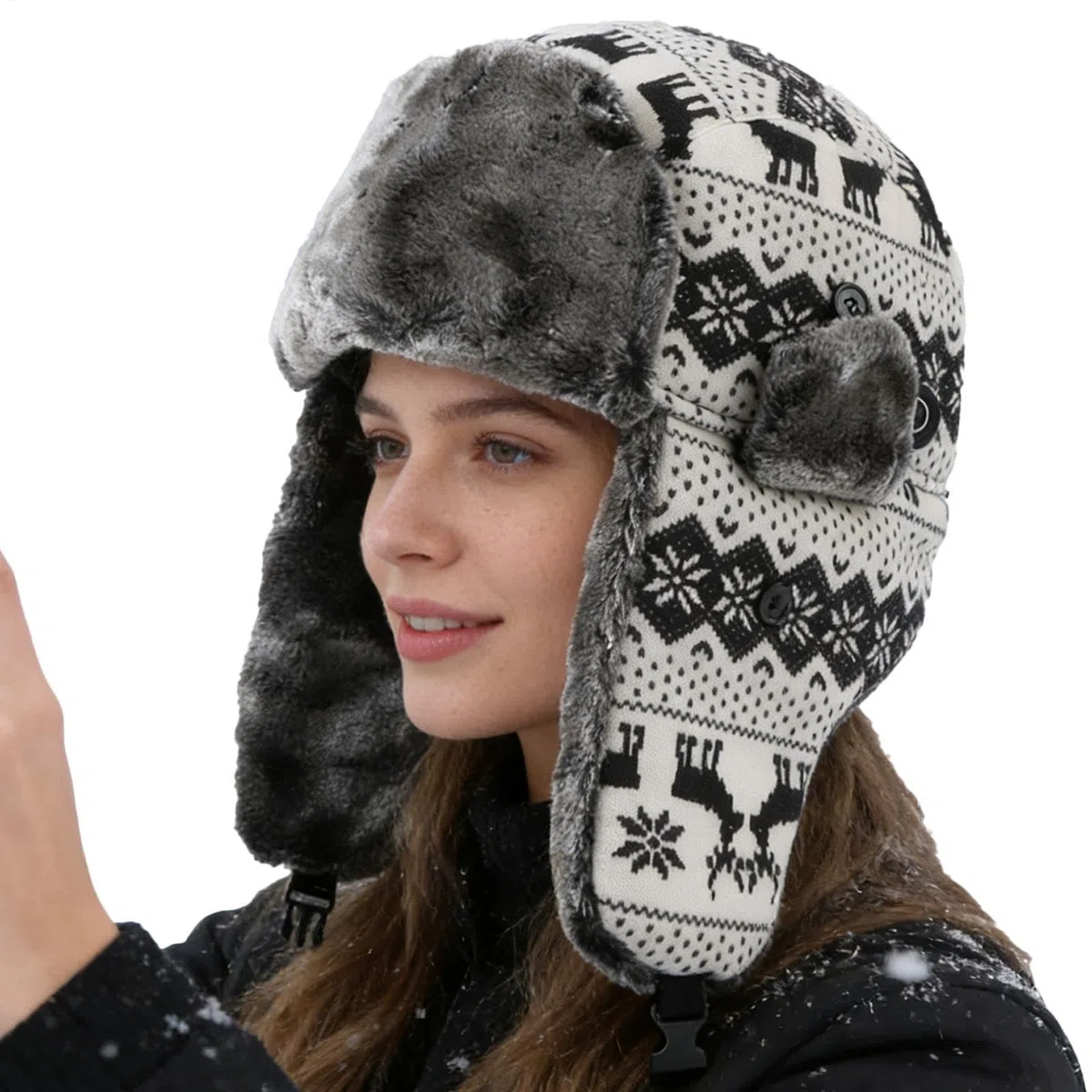 Gorro Ushanka Invernal Felpa Cálida con Niveles de Calor | Gorro Trapper con Calefacción USB para la Cabeza Para Hombres, Mujeres, Adultos, Adolescentes, Ciclismo, Caminata,