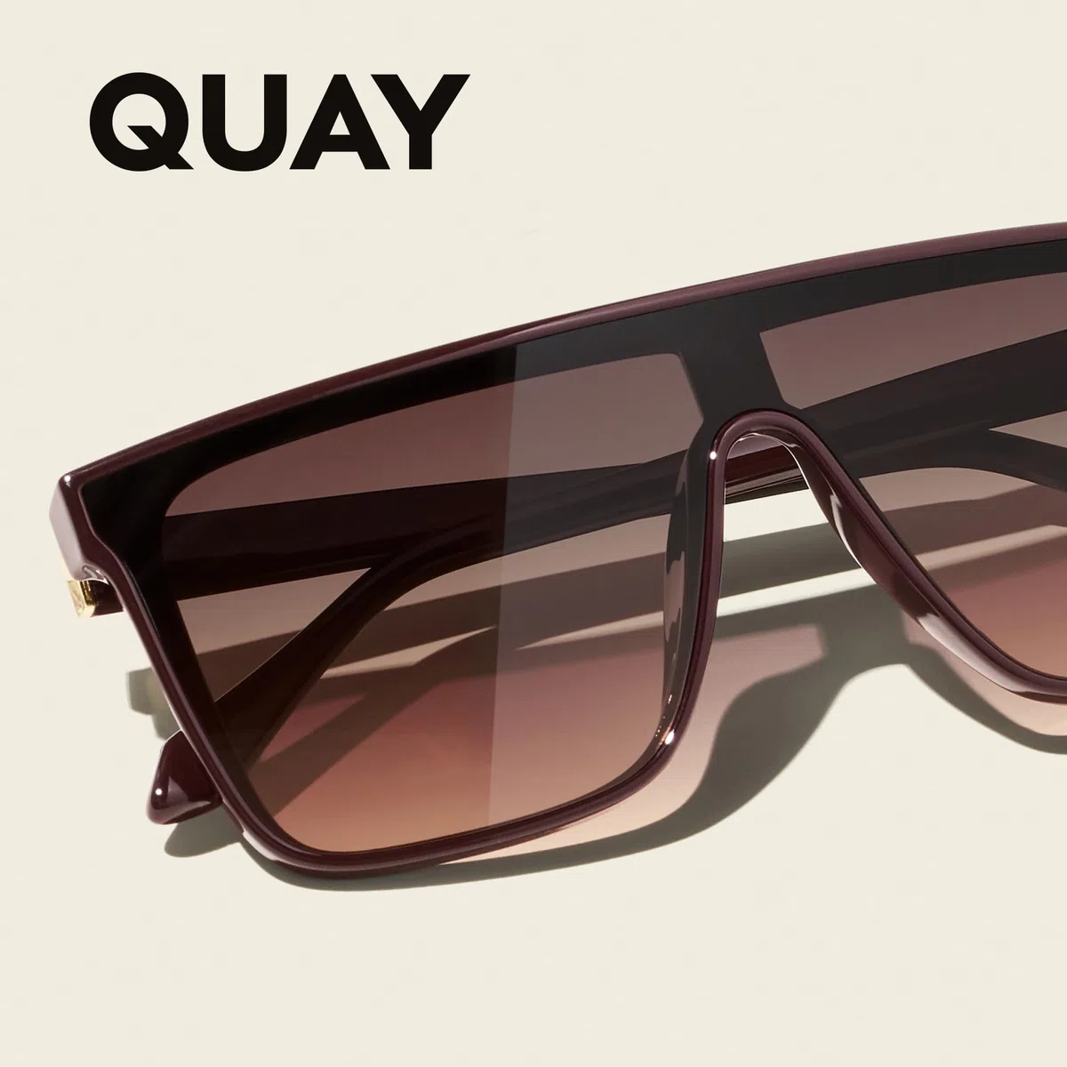 Quay - Gafas de sol para hombres y mujeres, lentes polarizadas Nightfall Remixed con protección UV, lentes de sol de gran tamaño
