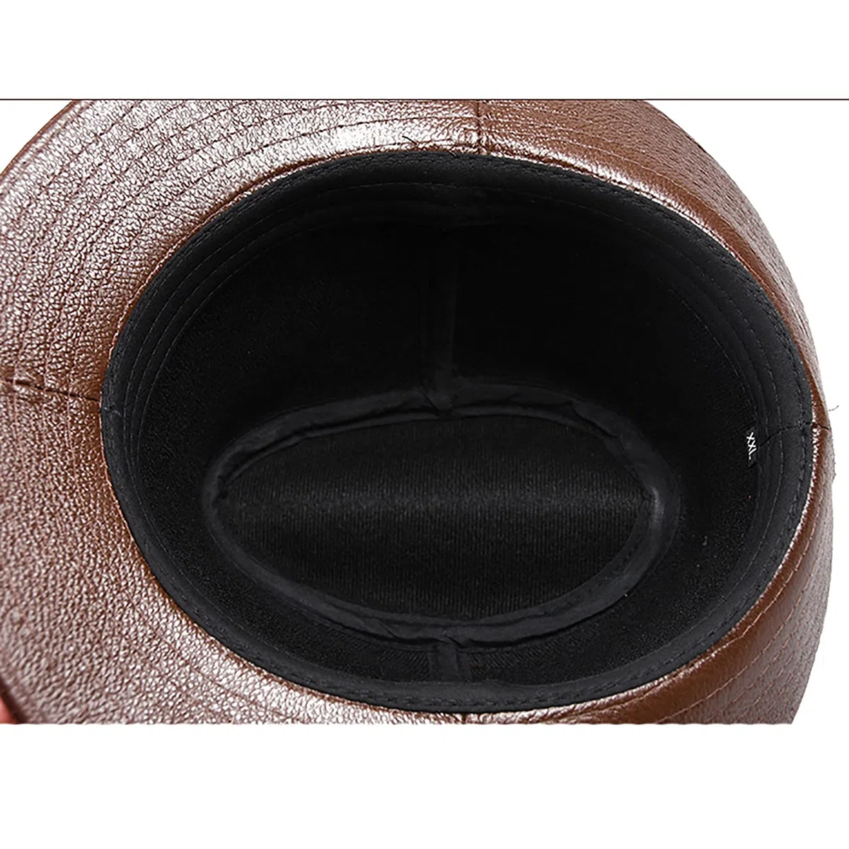 Sombreros de invierno, cuero para hombre jazz gorra vintage sombrero de vaca gran ala fedora otoño 55-62 cm