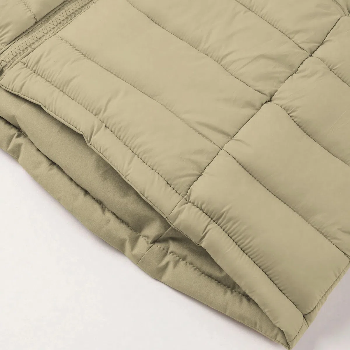 Abrigo largo de invierno para mujer, chaqueta acolchada ligera con capucha, cremallera, resistente al viento, con bolsillos, longitud media, acolchada, parka térmica, abrigo para senderismo, escalada