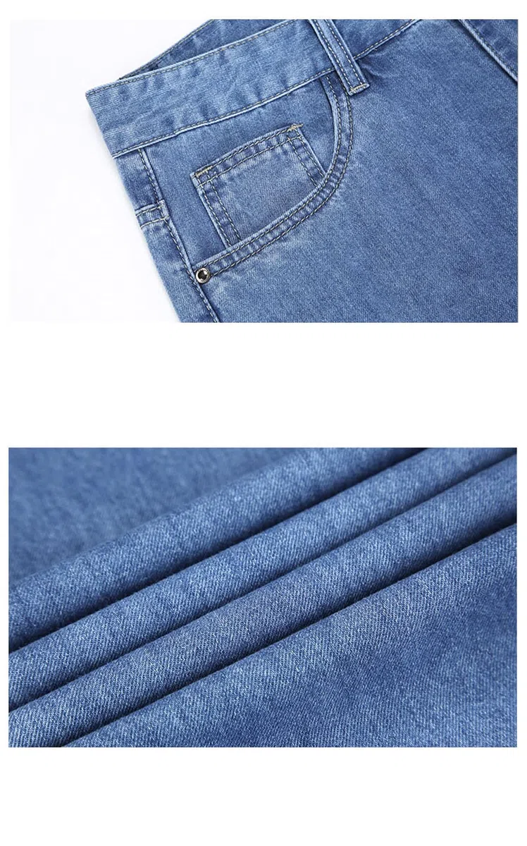 Vogrtcc Pantalones De Mezclilla Rectos De Negocios para Hombres Pantalones Vaqueros De Talla Grande
